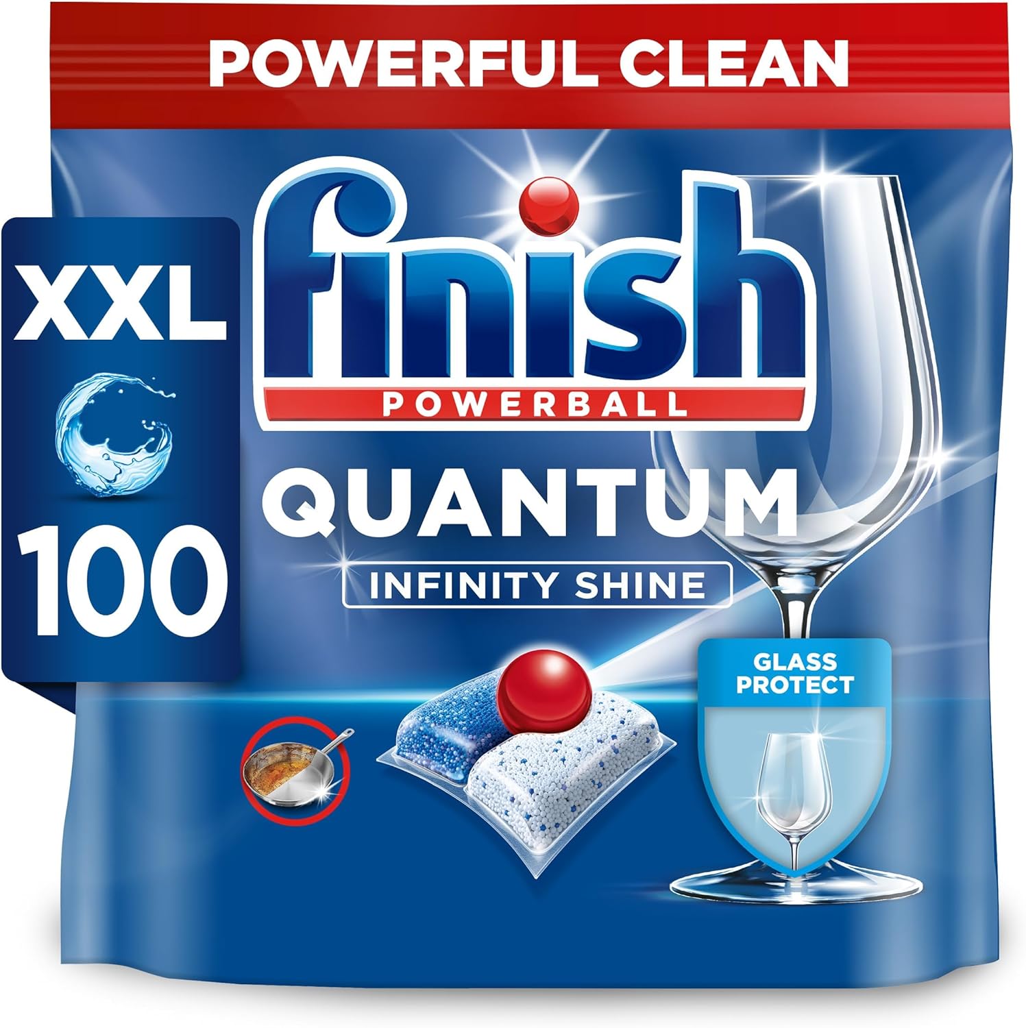 Finish Quantum Ultimate All In One Dishwasher Tablets 100 Tabs