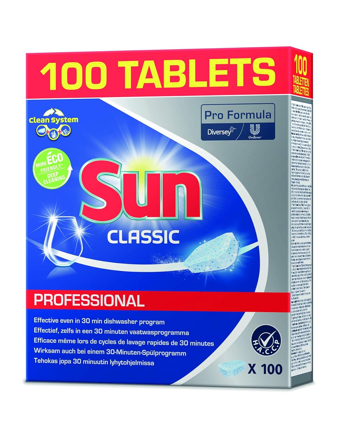 Sun All-in-1 Lemon Dishwasher Tablets 100 Tabs